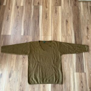 Women’s Olive Green JCrew Merino Wool Sweater